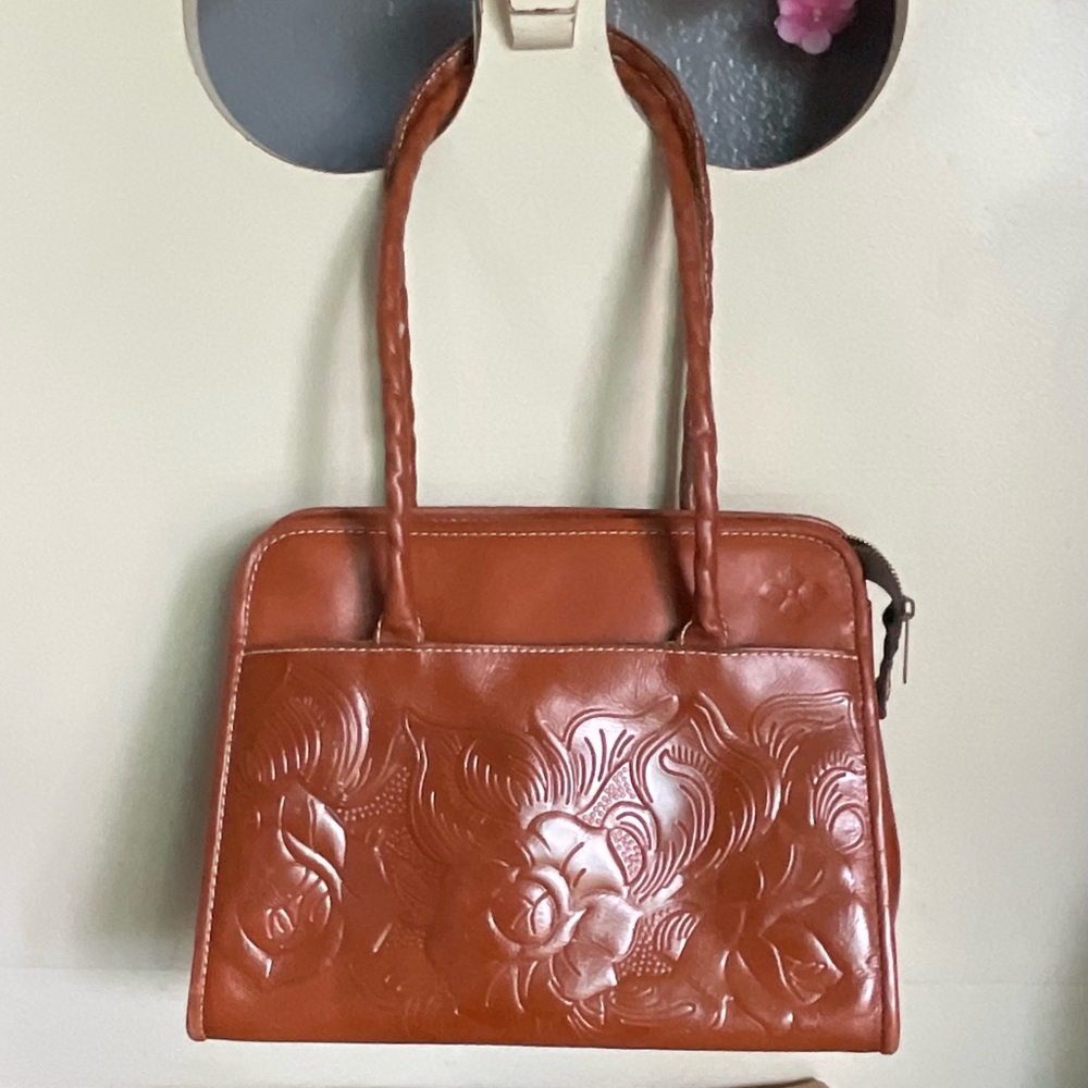 Patricia Nash Leather Handbag/Tablet Tote * UNIQUE & RARE *